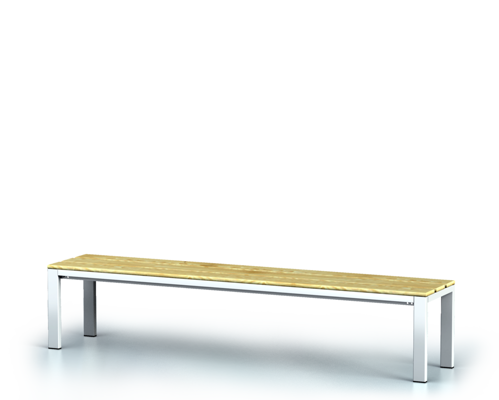 Benches with spruce sticks -  basic version 420 x 2000 x 400